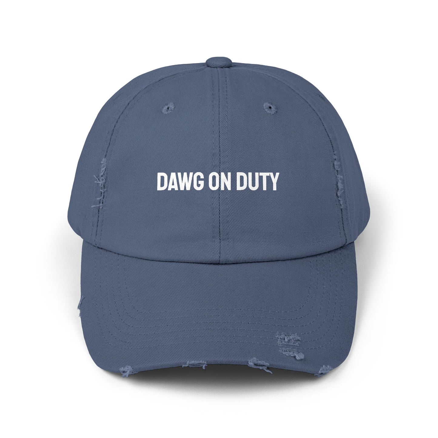 DAWG ON DUTY - Distressed Dad Hat