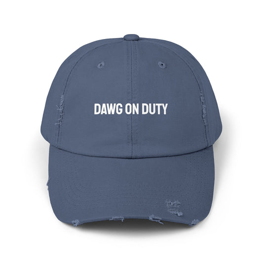 DAWG ON DUTY - Distressed Dad Hat