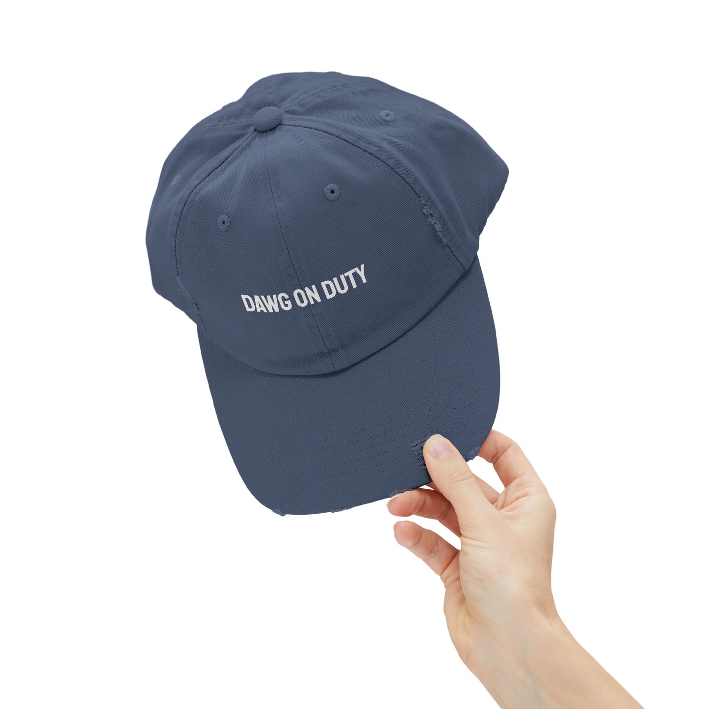 DAWG ON DUTY - Distressed Dad Hat