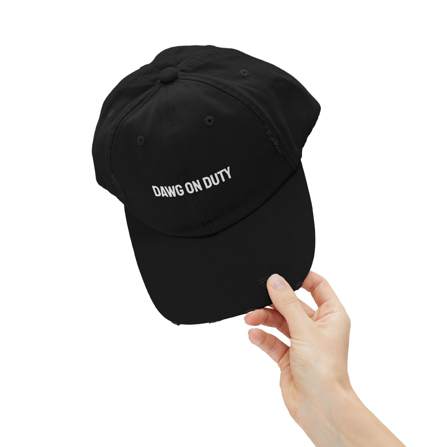 DAWG ON DUTY - Distressed Dad Hat