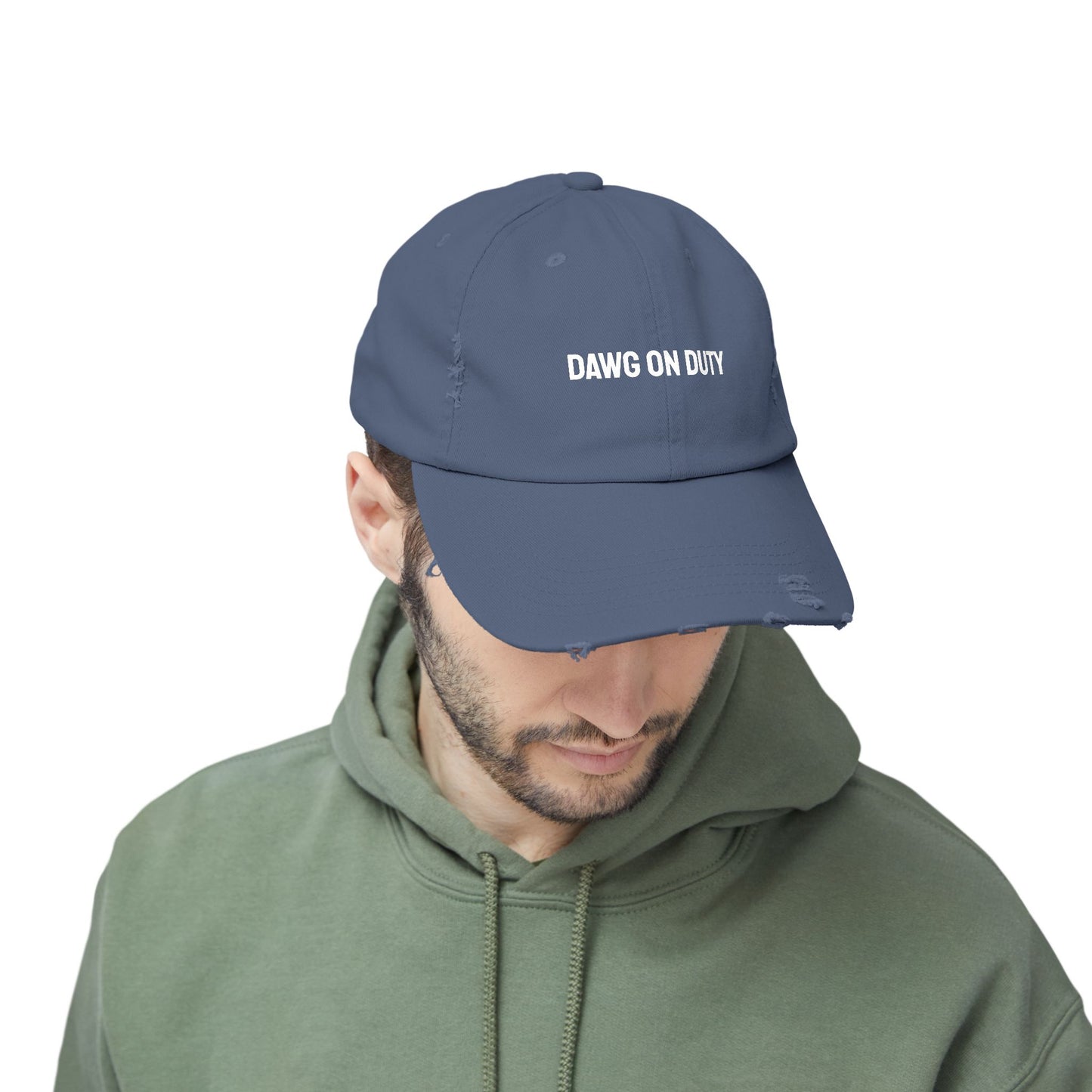 DAWG ON DUTY - Distressed Dad Hat