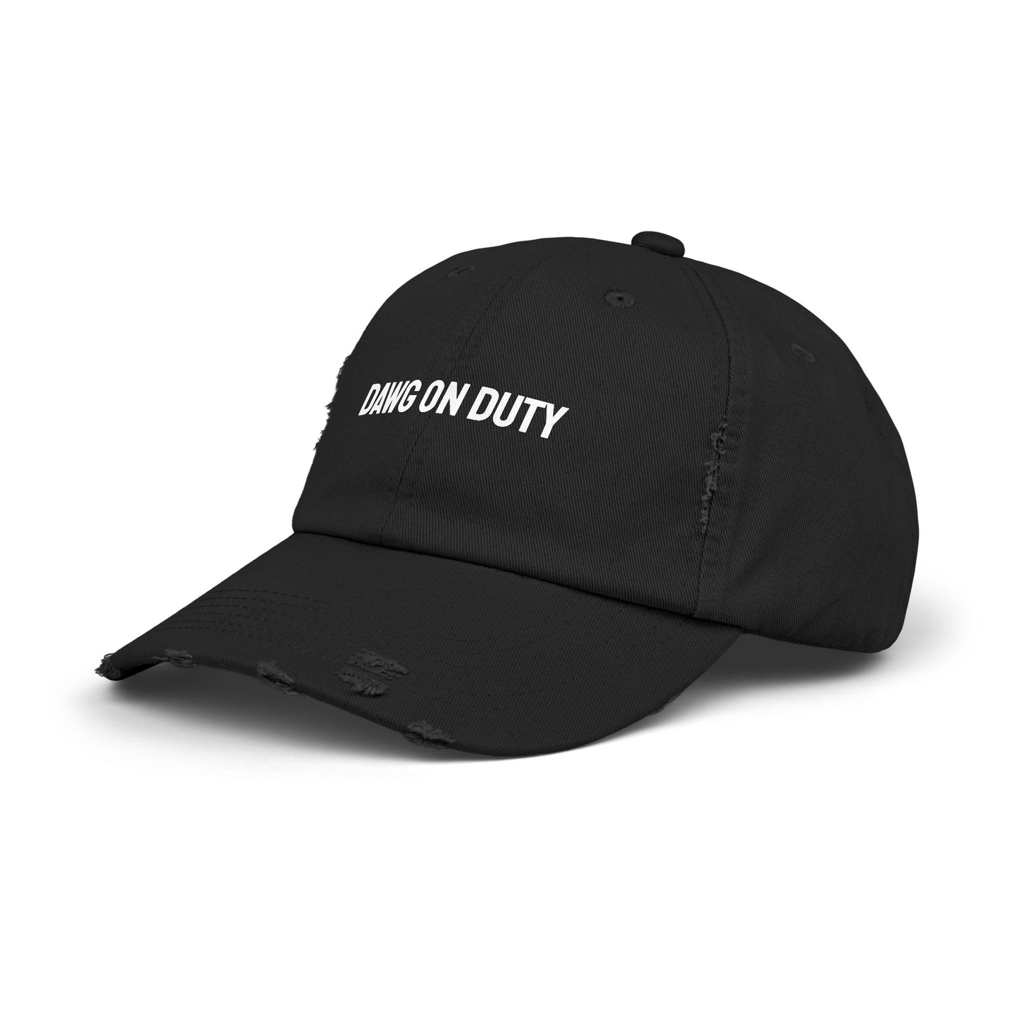 DAWG ON DUTY - Distressed Dad Hat