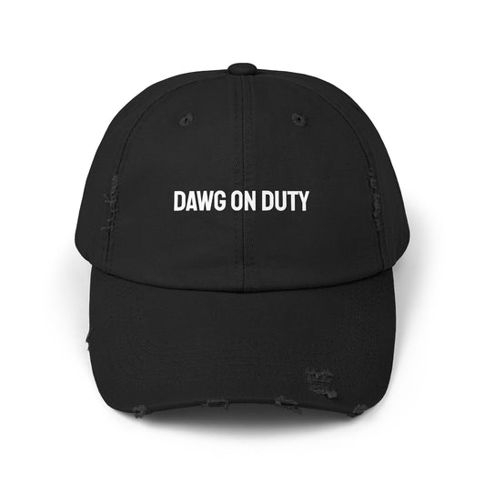 DAWG ON DUTY - Distressed Dad Hat